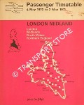 Passenger Timetable - London, The Midlands, North Wales, Northern England, 4 May 1970 to 2 May 1971 by British Rail London Midland Region